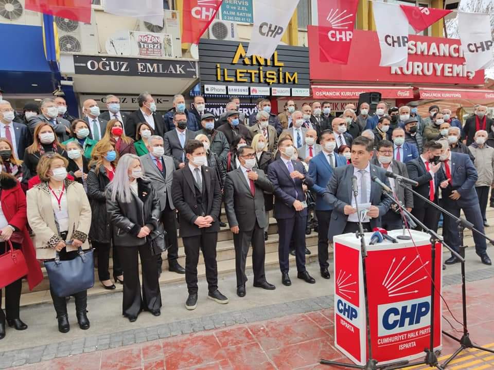 CHP İl Başkanı Yalım Halıcı’nın daveti üzerine 21 milletvekili Isparta’ya