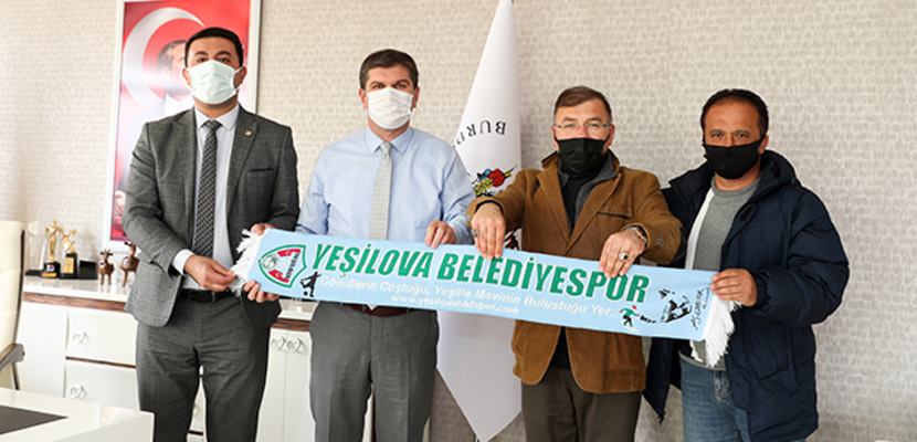 Burdur Belediye Başkanı Ali Orkun Ercengiz Yeşilova Belediye Spora malzeme