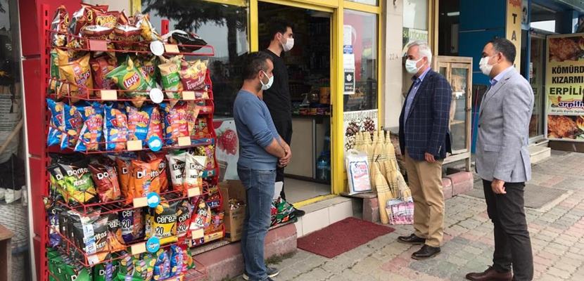 Vali Ömer Seymenoğlu Eğirdir ilçemizde hastanelerde ve filyasyon ekiplerinde görev