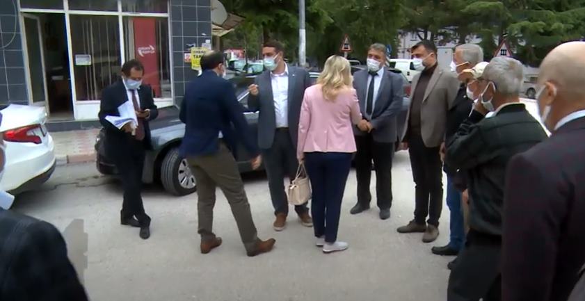 İyi Parti Isparta Milletvekili Aylin Cesur ve parti yönetimi, Keçiborlu