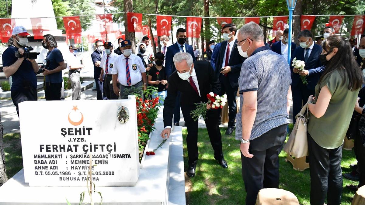 30 Ağustos Zaferi’nin 99. yıldönümünde aziz şehitlerimiz kabirleri başında, şehit