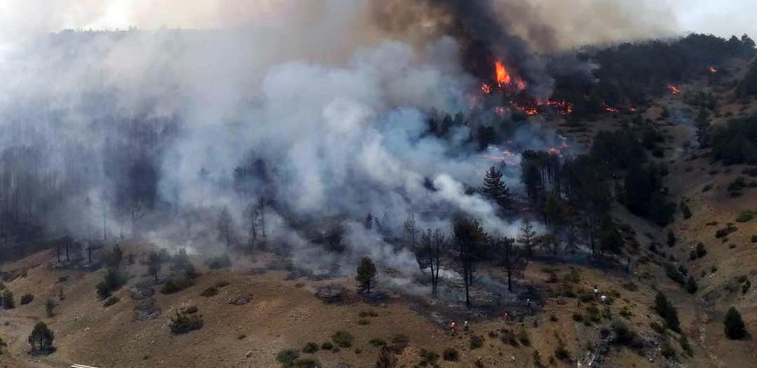 Batı Akdeniz’in diğer ili Burdur’da da orman yangını meydana geldi.
