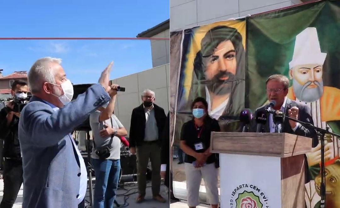 Isparta Cemevi’nin açılışında söz alan PSAKD Genel Başkanı Gani Kaplan’ın