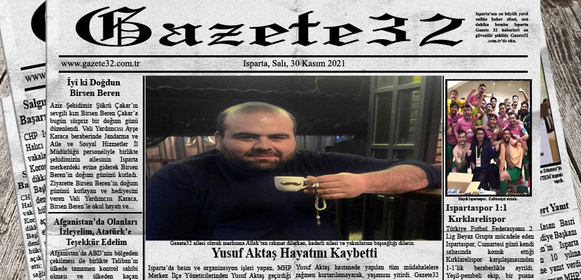 Isparta’da basın ve organizasyon işleri yapan, MHP Merkez İlçe Yöneticilerinden