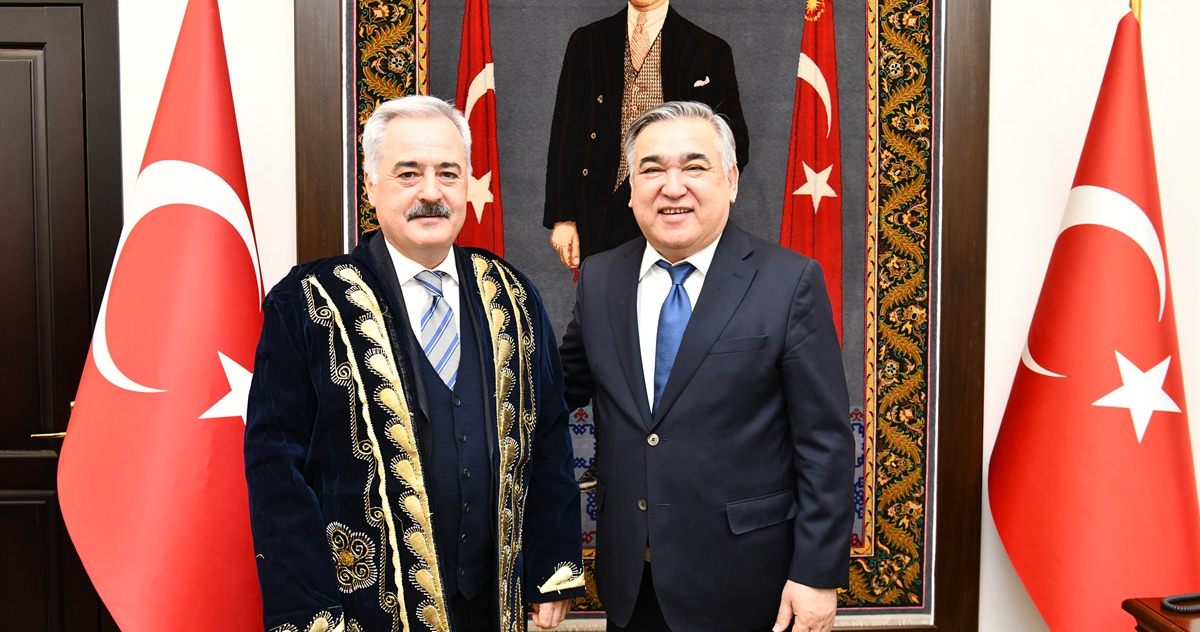 Özbekistan Büyükelçisi, Vali Ömer Seymenoğlu’nu Ziyaret Etti