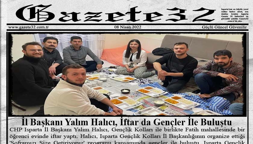 CHP Isparta İl Başkanı Yalım Halıcı, Gençlik Kolları ile birlikte