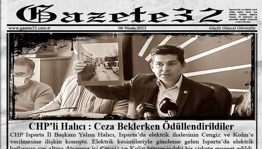 CHP Isparta İl Başkanı Yalım Halıcı, Isparta’da elektrik ihalesinin Cengiz