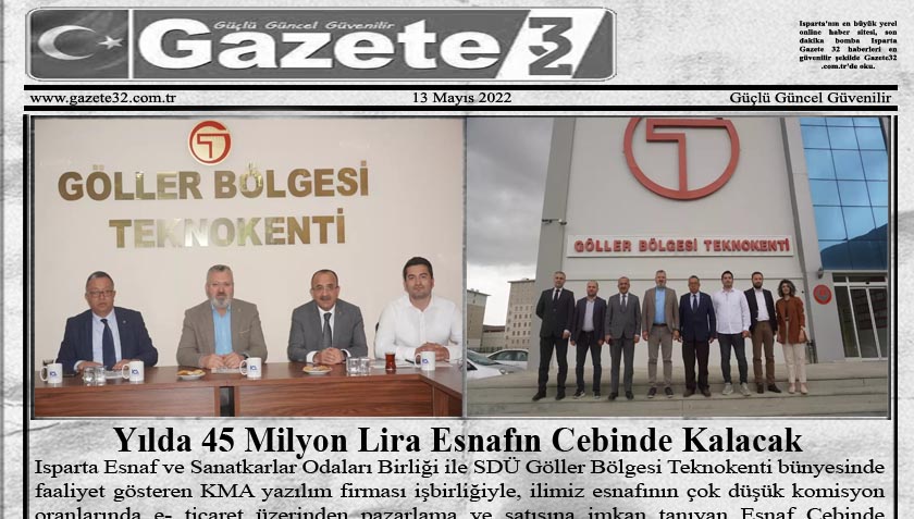 Isparta Esnaf ve Sanatkarlar Odaları Birliği ile SDÜ Göller Bölgesi