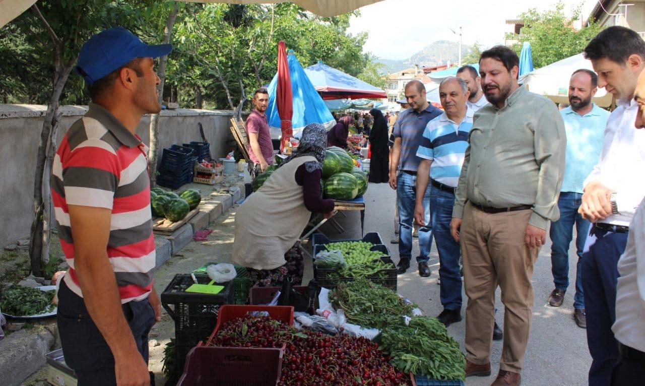 İyi Parti İl Başkanı Hasan Büyükçam ve beraberindeki İyi Parti