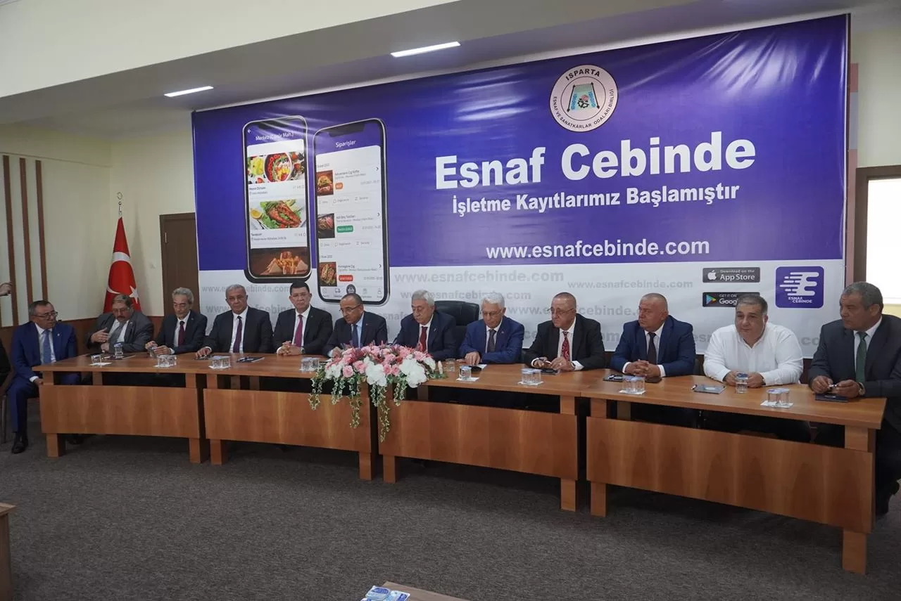 TESK Genel Başkanı Bendevi Palandöken, Isparta Esnaf ve Sanatkarlar Odaları
