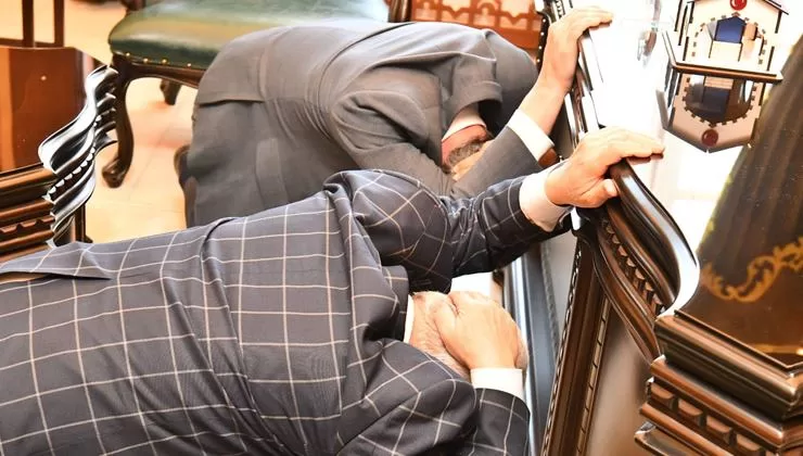 Isparta’da kurum ziyaretleri yapan Vali Aydın Baruş İl Müftüsü Bayram