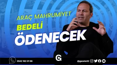 Trafik kazası sonucunda hasar gören aracın onarım için serviste kaldığı