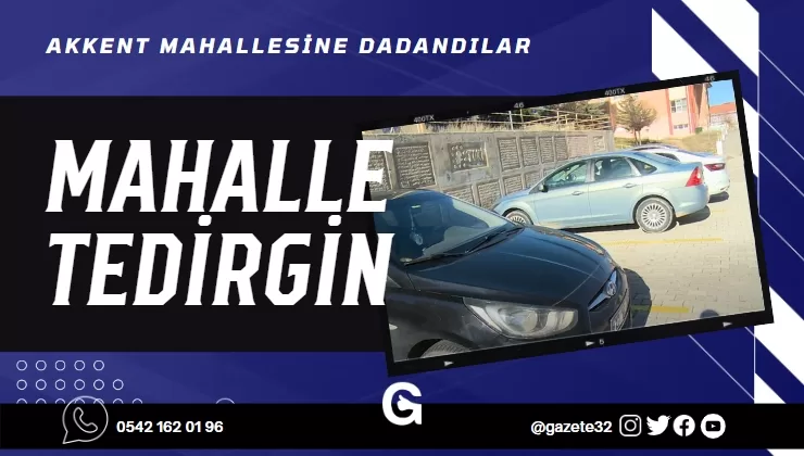 AKKENT MAHALLESİ MUHTARI ÇEVİKBAŞ: MAHALLEMİZE BİRAN EVVEL GÜVENLİK KAMERALARI KONULMALI