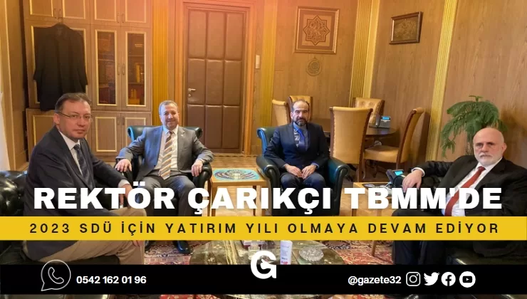 Süleyman Demirel Üniversitesi Rektörü Prof. Dr. İlker Hüseyin Çarıkçı, TBMM