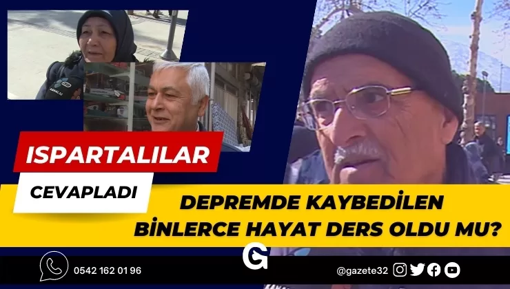 ISPARTALILAR OTURDUKLARI EVLERE GÜVENİYOR MU? DEPREM SİGORTASI YAPTIRIYOR MU? Türkiye