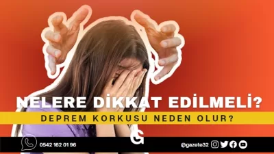 Psikiyatri Uzmanı Dr. Tuba Erdoğan konu hakkında bilgiler verdi.  Deprem,