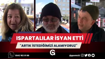 ISPARTALILAR, TEZGAHLARDAKİ FİYATLARIN PAHALI OLMASINA İSYAN ETTİ Mevsimine uygun meyve