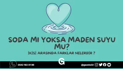 Soda ve maden suyu mu dediklerinde ne dersiniz? İkisi de