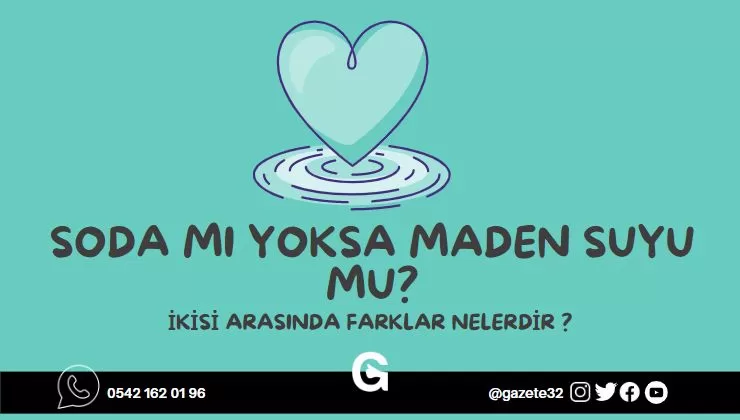 Soda ve maden suyu mu dediklerinde ne dersiniz? İkisi de