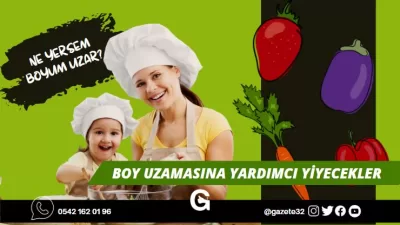 Diyetisyen Rıdvan Arslan konu hakkında bilgiler verdi.  Boyu uzatmak için,