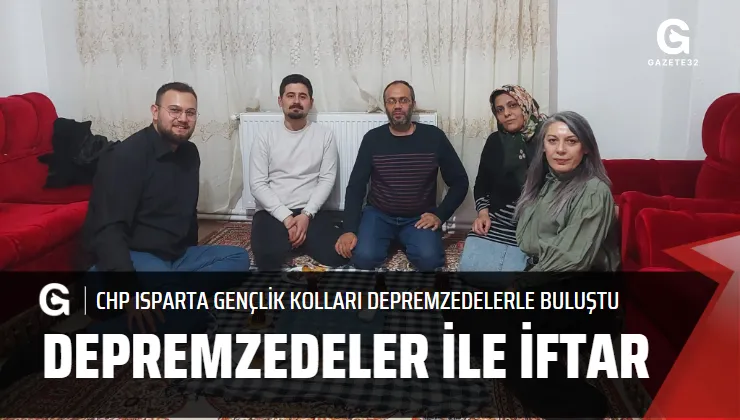 CHP Gençlik Kolları Genel Merkezinin başlattığı çalışma ile, Depremzede ailelerin