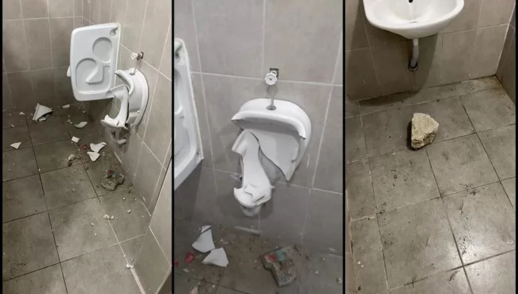 Isparta’nın Fatih mahallesinde kimliği belirsiz kişilerce Fatih Parkı’ndaki umumi tuvaletin