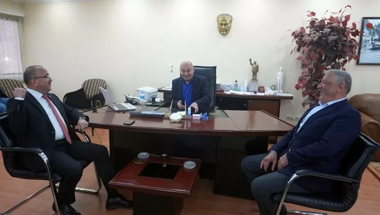 Isparta Esnaf Odaları Başkanı Ahmet Tural ve Oda Başkanları, eski