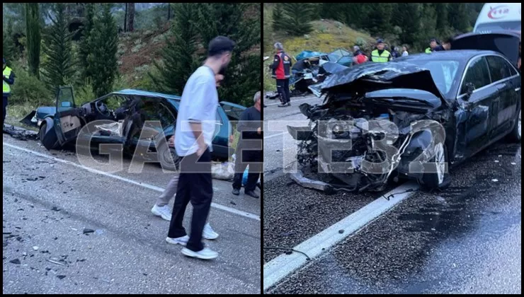 Isparta Antalya Yolu’nda bugün meydana gelen korkunç bir trafik kazası,