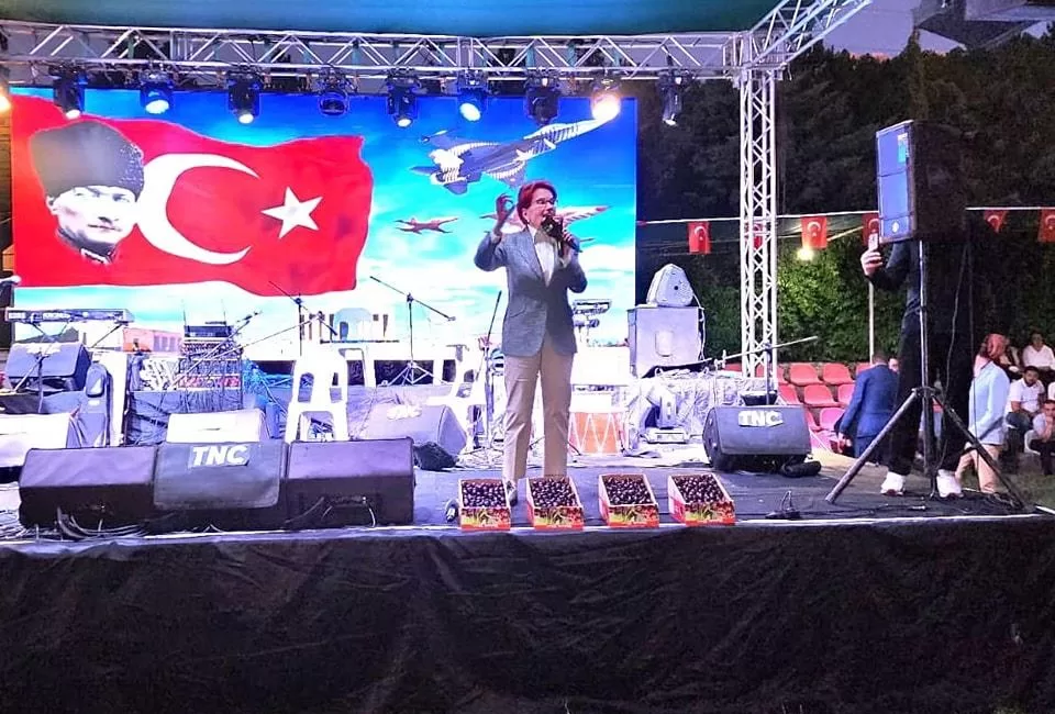 İYİ Parti Genel Başkanı Meral Akşener, Isparta’nın Uluborlu ilçesinde düzenlenen