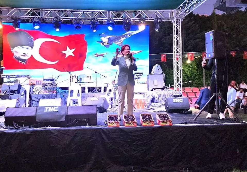 İYİ Parti Genel Başkanı Meral Akşener, Isparta’nın Uluborlu ilçesinde düzenlenen