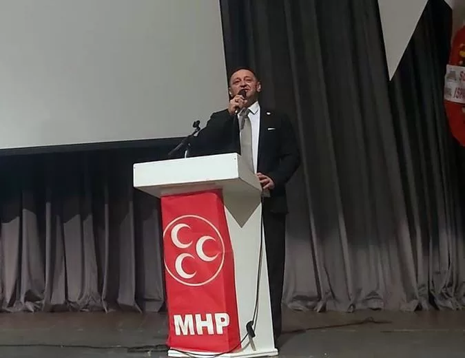 MHP Isparta İl Başkanlığı 14. Olağan Kongresinde açıklamalarda bulunan MHP