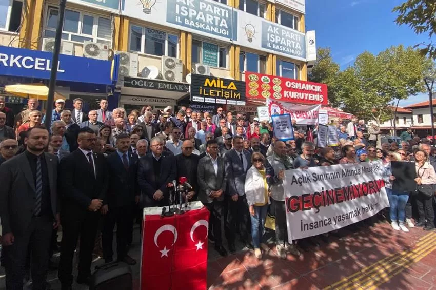 CHP ISPARTA MİLLETVEKİLİ YALIM HALICI: EMEKLİ AKP İKTİDARI SEBEBİYLE AÇ