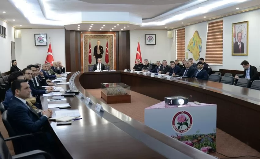 31 Mart Mahalli İdareler Seçimleri dolayısıyla Vali Aydın Baruş başkanlığında