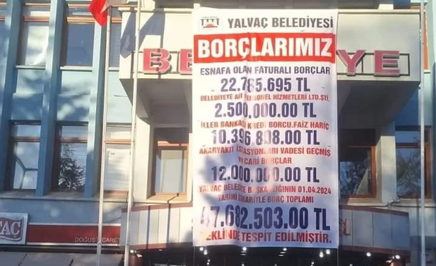 Yalvaç Belediye Başkanı Mustafa Kodal ilk mesai günü tüm borçları