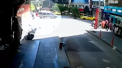 Isparta’da meydana gelen trafik kazasında otomobil sürücüsü, önce bisiklet sürücüsüne