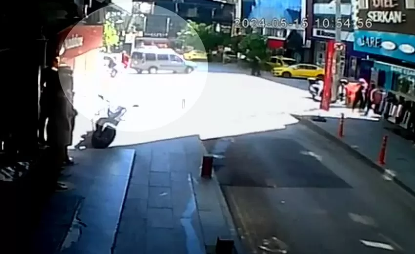 Isparta’da meydana gelen trafik kazasında otomobil sürücüsü, önce bisiklet sürücüsüne