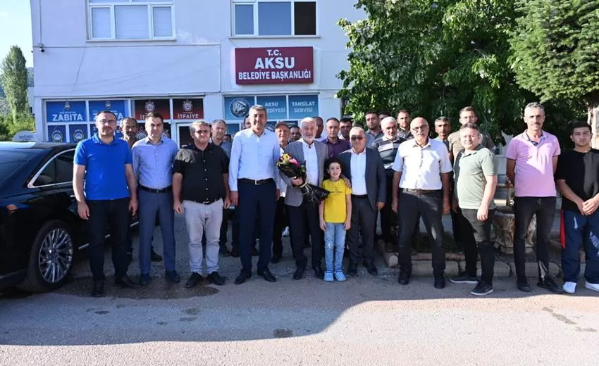 Isparta Belediye Başkanı Şükrü Başdeğirmen, Aksu ilçesini ziyaret etti. Başkan