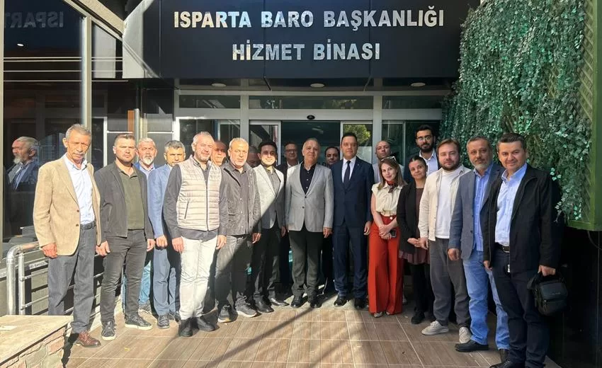Fikir Isparta Topluluğu Başkanı Yunus Karabulut, Baro ziyaretinde Isparta ticari
