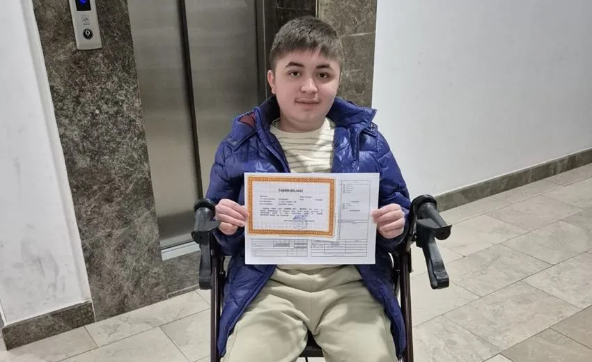 Isparta’nın evladı, 11. sınıf öğrencisi DMD Kas Hastası Görkem Efe