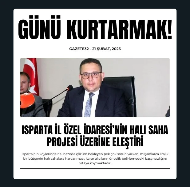 Isparta İl Genel Meclisi Başkanı Mehmet Ali Ertuğrul’un duyurduğu 42