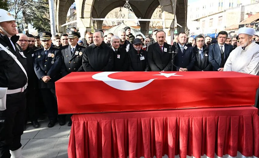 Konya’da görev sırasında geçirdiği trafik kazasında şehit olan Polis Memuru
