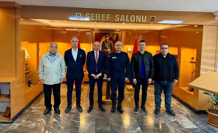 Isparta Gazeteciler Cemiyeti (IGC) yönetimi, İl Jandarma Komutanı Jandarma Kıdemli