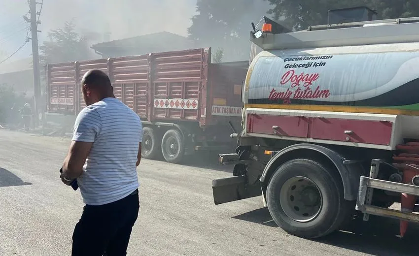 Isparta’da dün meydana gelen yangında, bölgede terk edilmiş halde bırakılan
