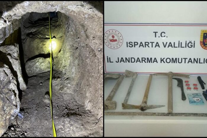 Isparta’da Kaçak Kazıya Suçüstü: 3 Şüpheli Gözaltında