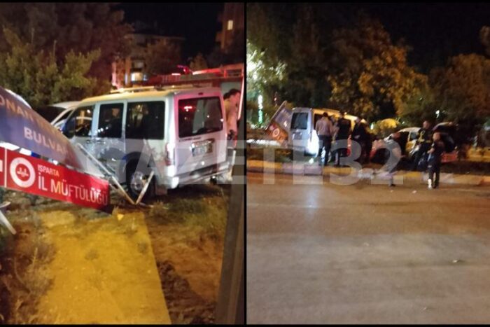 Isparta’da Kavşakta Kaza: 3 Yaralı