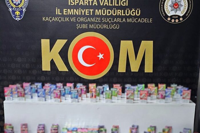 Isparta’da Kaçak Elektronik Sigara Operasyonu