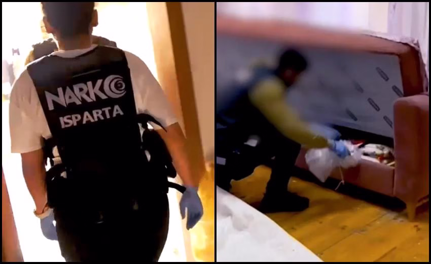 Isparta’da polis ekipleri, uyuşturucu madde ticareti ve kullanımının önlenmesine yönelik