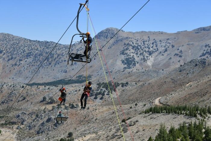 Isparta Davraz Ulusal Teleferik, Telesiyej ve Doğada Arama Kurtarma Tatbikatı