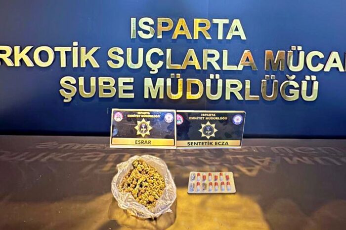 Isparta’da Narkotik Uygulamasında Uyuşturucu Ele Geçirildi