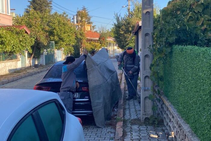 Temizlik Çalışmalarında Araçlara Brandalı Önlem